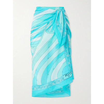 PUCCI 女士 SS26 罩衫 pareo 印花棉纱罩衫