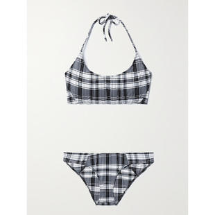 Lisa Marie Fernandez 女士 比基尼 Corset 车缝褶挂脖比基尼