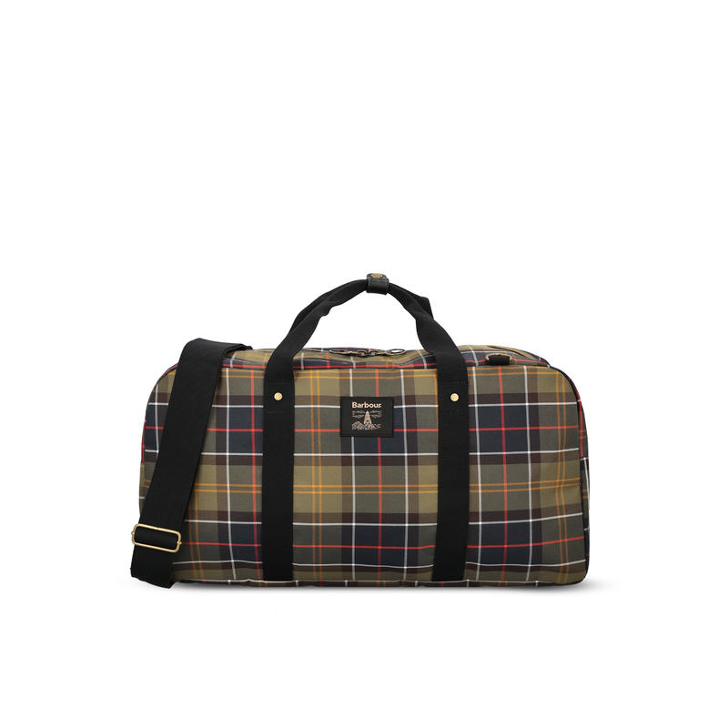 [断码特惠]Barbour 25新品男士Torridon格纹行李旅行包斜挎手提包