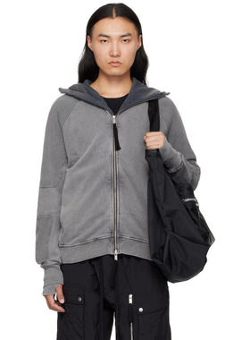 thom/krom 男士 卫衣 灰色 M SJ 691 连帽衫