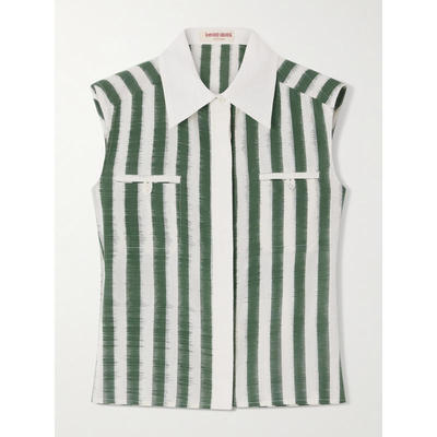 Emporio Sirenuse 女士 SS26 衬衫 Ylena 纱线扎染布条纹棉质衬衫