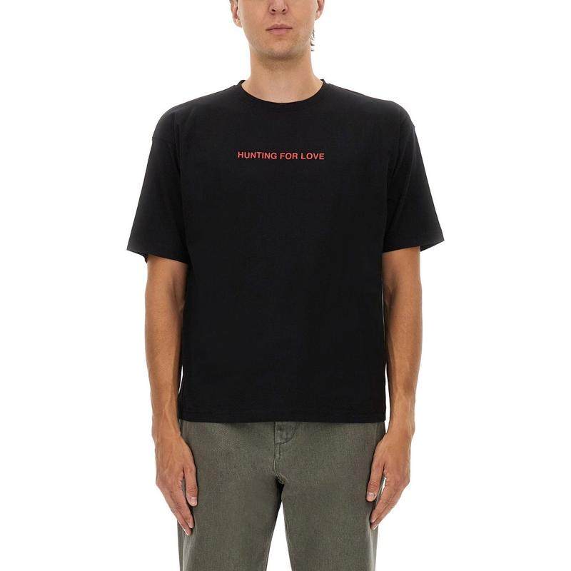 Aspesi 男士 FW25 T恤 Hunting For Love印花圓領T卹