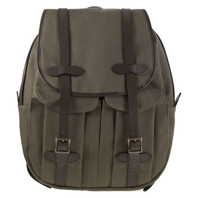 Filson 男士 FW25 双肩包 粗糙斜纹布大号背包