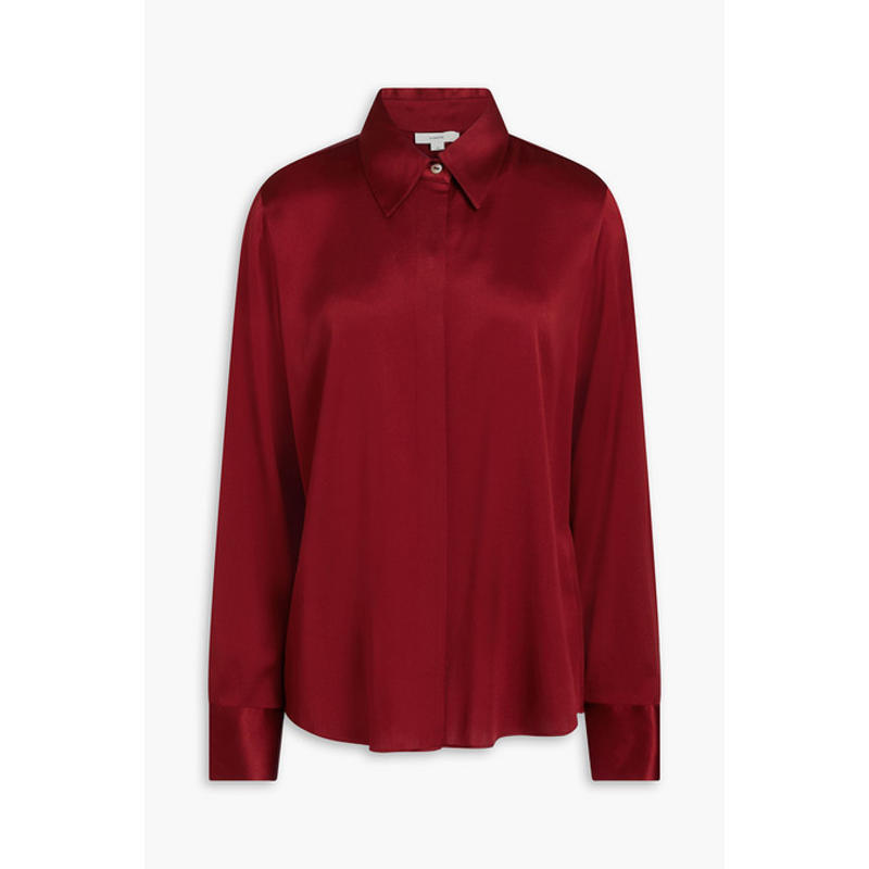 Vince 女士 上衣 真丝混纺缎面衬衫