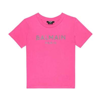 Balmain 巴尔曼 女童 T恤 徽标棉质针织童装