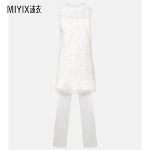 Portrait 饰钉珠缎面迷你连衣裙 女款 蝴蝶结装 迷衣时 Bridal Self