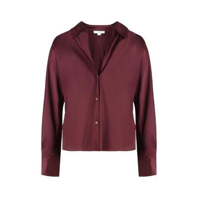 Vince 女士 FW25 衬衫 經典絲質襯衫