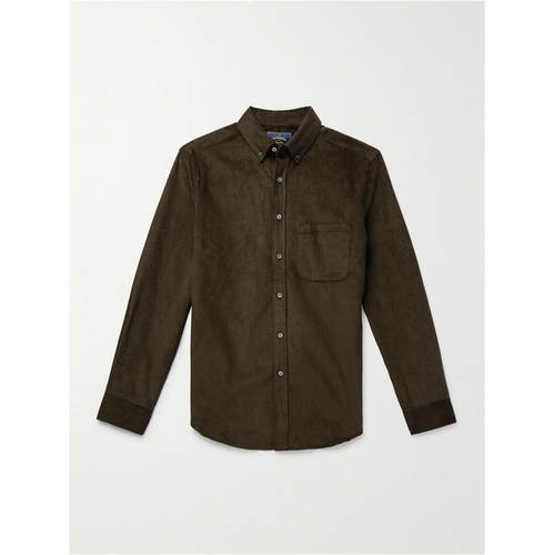PORTUGUESE FLANNEL 男士 衬衫 Lobo 2.0 领尖带扣式棉质灯芯绒