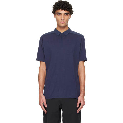 VEILANCE 男士 POLO衫 海军蓝 Frame Polo 衫