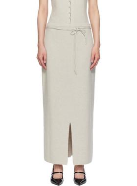 LE17SEPTEMBRE 女士 超长裙 灰色 String Straight Knit 半身裙