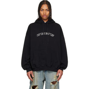 黑色 Hansel 连帽衫 男士 Oversized 卫衣 Gretel 032C And