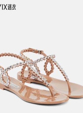 Aquazzura 女 Almost Bare PVC 精饰凉鞋 迷衣时尚