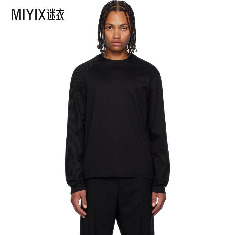 Heliot Emil 男款黑色 Obscura T 恤 迷衣时尚