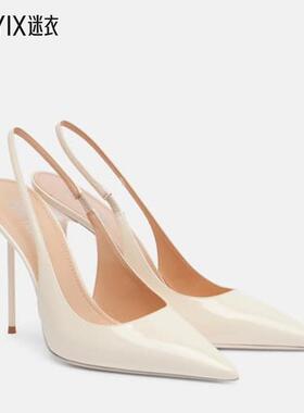 Paris Texas 女款Lidia 105 婚用漆皮露跟浅口鞋 迷衣时尚