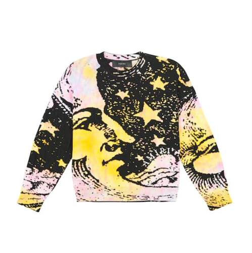 Amiri 埃米尔 中性（儿童） 毛衣 嵌花针织棉质羊绒童装