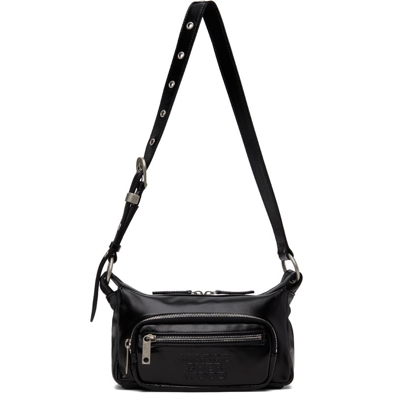 MARGESHERWOOD 女士 单肩包 黑色迷你 Outpocket 单肩包