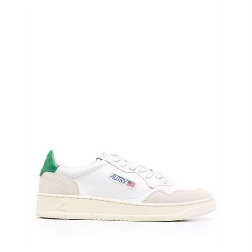 Autry 奥特里 男士 运动鞋 MEDALIST LEAT/SUEDE WHT/AMA 低帮