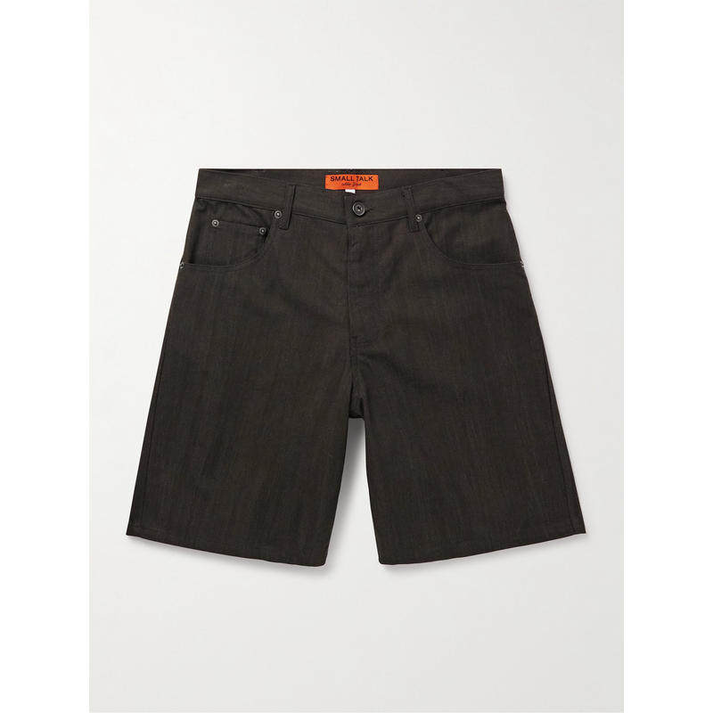 Small Talk Studio 男士 FW25 短裤 直筒棉质帆布短裤
