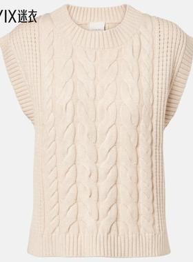 Varley 女款Pixie 粗线针织毛衣马甲 迷衣时尚