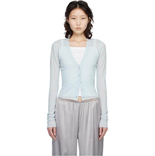 SKIMS 女士 开衫 蓝色 Featherweight Cashmere