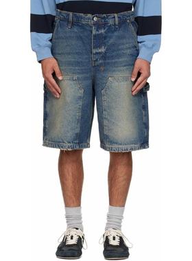 Ksubi 男士 牛仔短裤 蓝色 Maxx Operator Rodeo 牛仔短裤