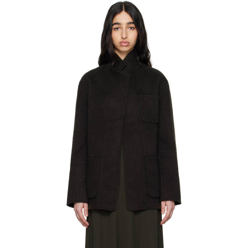 TOTEME 女士 夹克 棕色 Patch Pocket Doublé 夹克