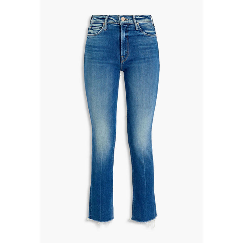 Mother Denim 女士 牛仔长裤 褪色设计高腰紧身牛仔裤