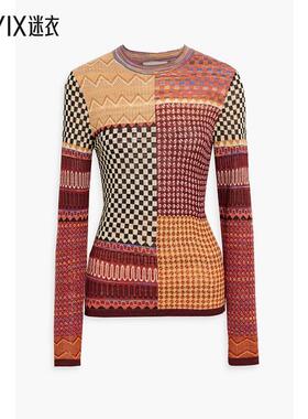 Ulla Johnson  女 Esma 提花针织毛衣 迷衣时尚