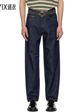 Auralee 男款蓝色 Hard Twist Denim Wide 牛仔裤 迷衣时尚