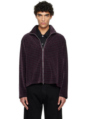 Our Legacy 男士 卫衣 灰色  红色 Shrunken Fullzip Track 夹克