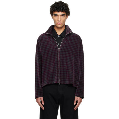 Our Legacy 男士 卫衣 灰色  红色 Shrunken Fullzip Track 夹克