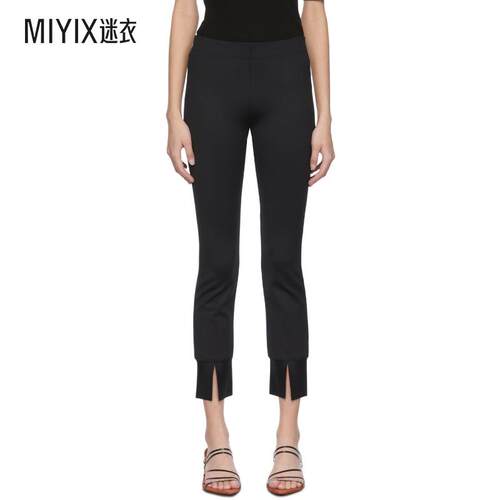 Rosetta Getty 女士黑色 Pull On Skinny Split 长裤 迷衣时尚