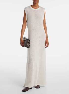 LISA YANG 女士 中长连衣裙 Madalena 羊绒真丝长款连衣裙