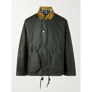 Barbour 巴伯尔 男士 夹克 Modified Endurance 灯芯绒饰边打蜡棉