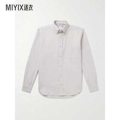 【秋冬新品】Eleventy 男款领尖带扣式衣领棉质牛津衬衫 迷衣时尚