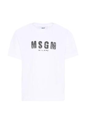 MSGM 男童 SS26 上衣 and Polos T恤白色童装