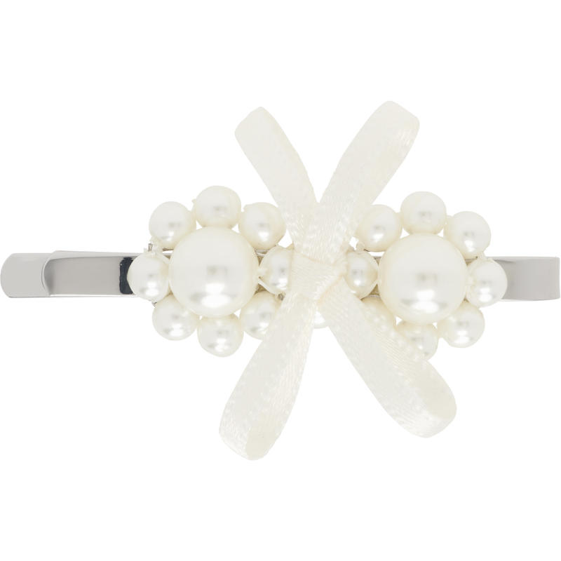 Simone Rocha 女士 发夹 白色 Petite Bow Mini Flower 发夹