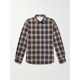 FW25 男士 衬衫 Benoit Officine 格纹棉质法兰绒衬衫 Générale