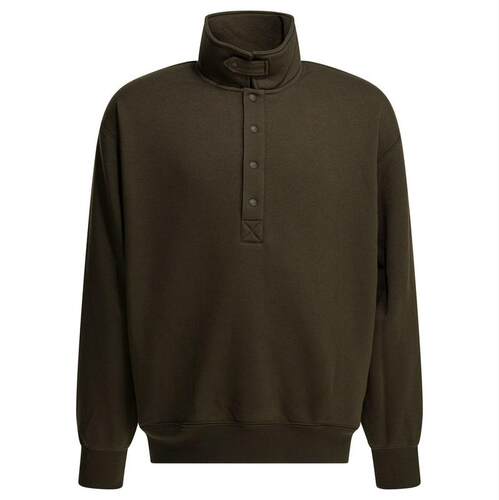 DAIWA PIER39 男士 FW25 卫衣 按扣领高领