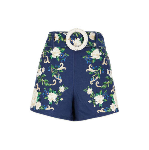 FARM Rio 女士 FW25 短裤 印花棉质