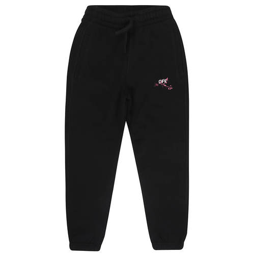 Off-White 女童 FW25 长裤 米白黑色裤子童装