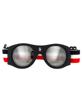 Moncler 盟可睐 中性（成人） SS25 太阳镜 醋纤蓝色太阳眼镜