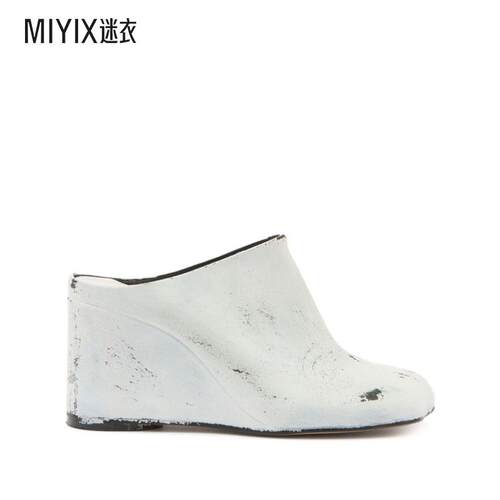 【春夏新品】MM6 Maison Margiela马吉拉 女款坡跟穆勒鞋 迷衣时
