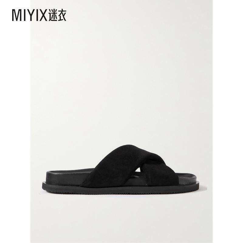 MR P. 男士Tom 填充棉绒面革凉鞋 迷衣时尚