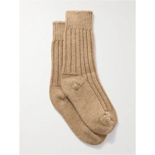 The Elder Statesman 女士 SS26 袜子 Yosemite 罗纹羊绒