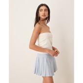 DESIGN 奶油色 女士 peached ASOS 抹胸 上衣 设计棉质长款