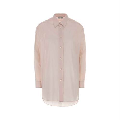 Jil Sander 吉尔·桑达 女士 SS26 衬衫 浅粉色棉布