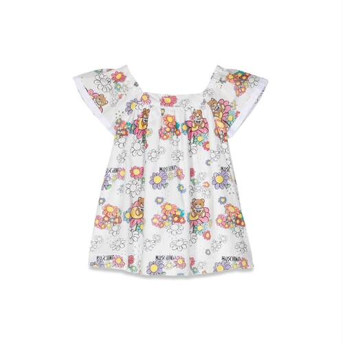Moschino 莫斯奇诺 女童 SS23 连衣裙 toy 花瓣图案童装