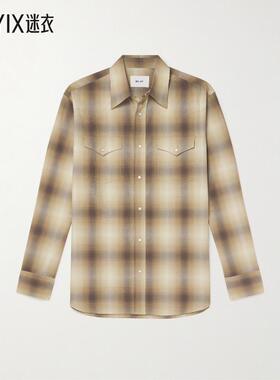 [秋冬新品]Nn07 男款Ricky 50005 格纹有机棉西部风格衬衫 迷衣时