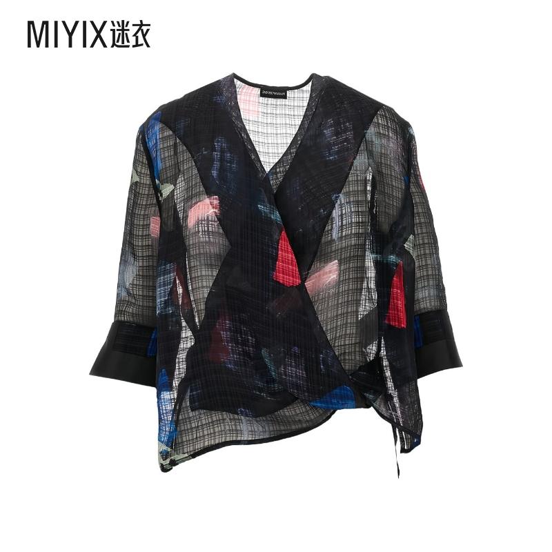 【春夏新品】Emporio Armani阿玛尼 女款V领上衣 迷衣时尚